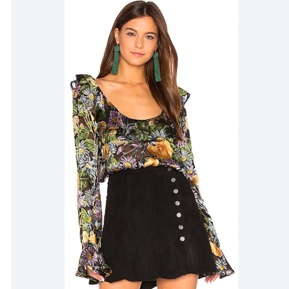 For Love & Lemons Luciana top, size XS